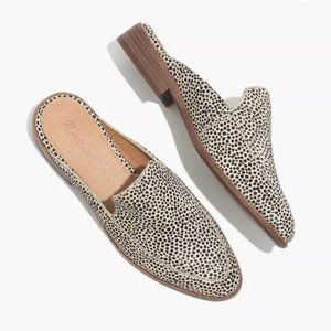 Madewell Frances Loafer Mule in Spotted Calf Hair